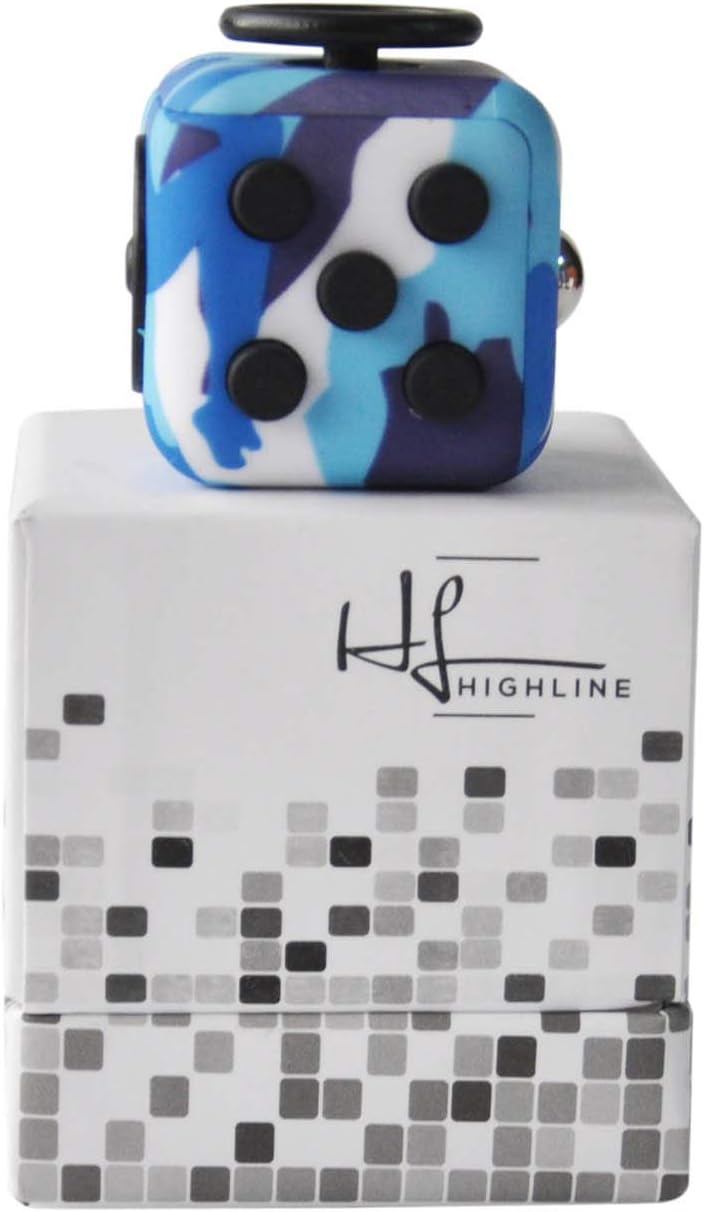 Highline Fidget Cube Fidget Toy For Add And Stress Relief Fidget Sensory Toys For Adults And Children Camo Amazon Co Uk Toys Games