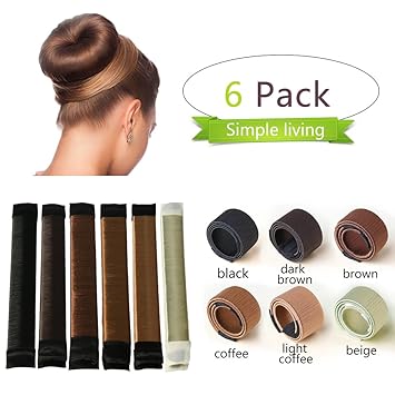 Buy Prettydiva 6 Colors Hair Bun Maker French Twist Donut Curling