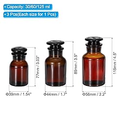 PATIKIL Reagent Media Bottle, 30/60/125ml Glass