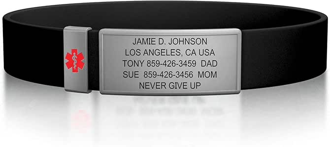 Amazon Road ID Official Medical Alert Bracelet The Wrist ID 