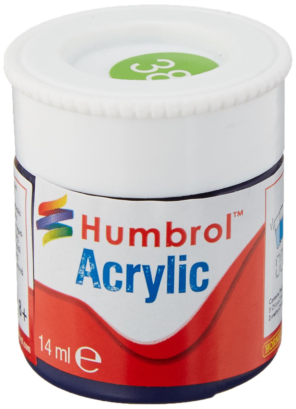 Humbrol 12ml Acrylic Paint No. 38 Gloss (Lime) Amazon.co.uk Toys & Games