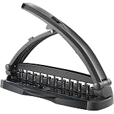 Staples Arc Desktop Paper Punch, 8‑Sheet Capacity, Black/Gray &ndash; Disc‑Bound System Punch