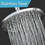 Rain Shower Head 8 Inch Showerhead Stainless Steel Overhead Shower Heads Brass Ball Joint Shower Head Rainfall Ceiling Showerheads for Bathroom Spa Shower Head Replacement Waterfall Showerhead