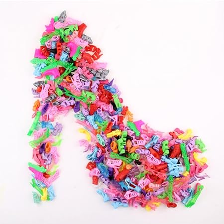 FidgetGear E-TING 10 Pairs/Lot Fashion Mini Shoes Doll Doll Accessories Random Style