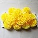 TRvancat Marigold Flower Heads Bulk 15Pcs, Silk Artificial Flowers for DIY Wedding Party Deor 10cm (Yellow)