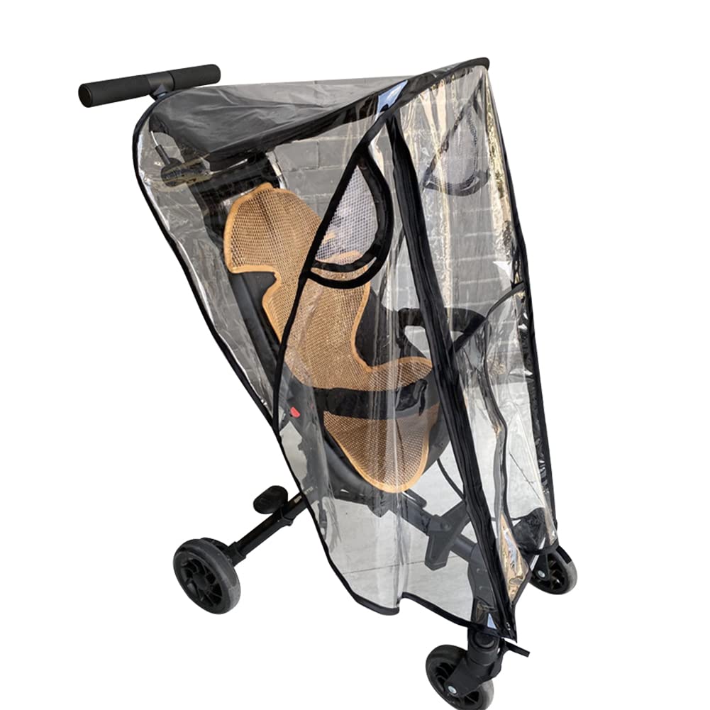 Uposao Universal Rain Cover for Pushchair Stroller Transparent Windproof Dust Cover Stroller Universal Accessories Fit Most Strollers