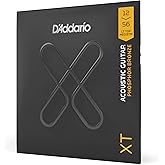 D'Addario XT Phosphor Bronze Acoustic Guitar Strings 12-56 | XT strings deliver extended life, natural tone, tuning stability and enhanced break resistance.