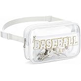 Sunnymove Baseball Fanny Waist Pack for Baseball Mom Adults & Teenagers Portable Pack for Hiking Traveling Sports Outdoor Fancy Sport Gifts