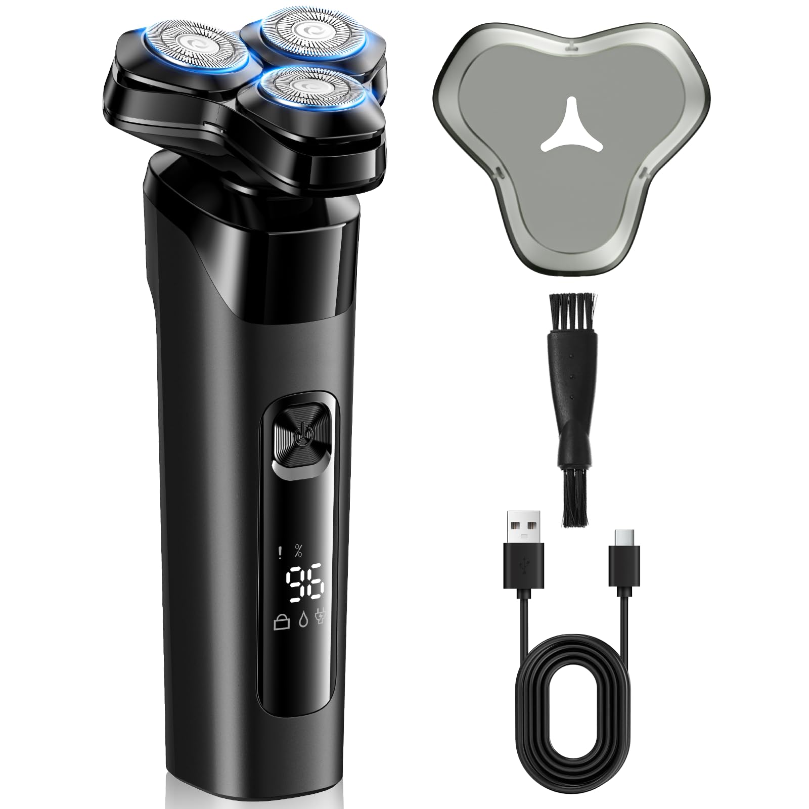 WONSEFOO 電動シェーバー USB充電式 3刀頭 54枚刃 の商品画像
