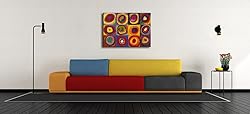 Wieco Art Squares with Concentric Circles Large