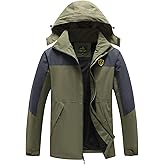 GIISAM Rain Jacket for Men, Mens Waterproof Raincoat Lightweight Rain Jackets Outdoor Rain Coat Windbreaker with Hood