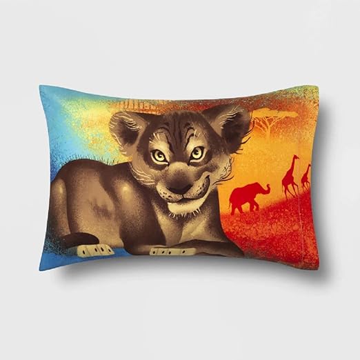 Amazon Com Franco The Lion King Reversible Standard Pillowcase