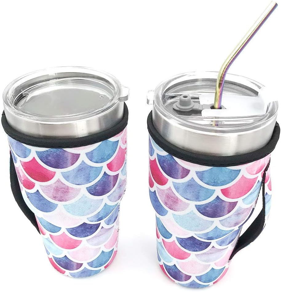 Reusable Iced Coffee Cup Sleeve Neoprene Insulated Sleeves