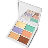 6 Colors Correcting Palette, Makeup Cream Contour Palette, Contouring Foundation Highlighting Concealer Palette for Conceals Dark Circles, Redness, Acne, Blemish