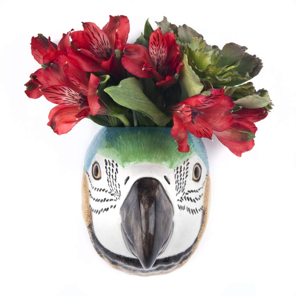 Quail Ceramics - Macaw Wall Vase
