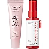 medicube Sun Care On-The-Go Duo: Collagen Glow Sunscreen and Mini Power Soothing Spray for Daily Sun Care and Hydration | Travel Essentials, Giftable Skincare Set