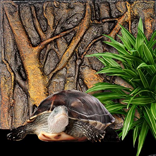 Coohole 3D Foam Rock Reptile Stone Aquarium Background Backdrop Fish Tank Board Home Decor (I) - Thumbnail 3