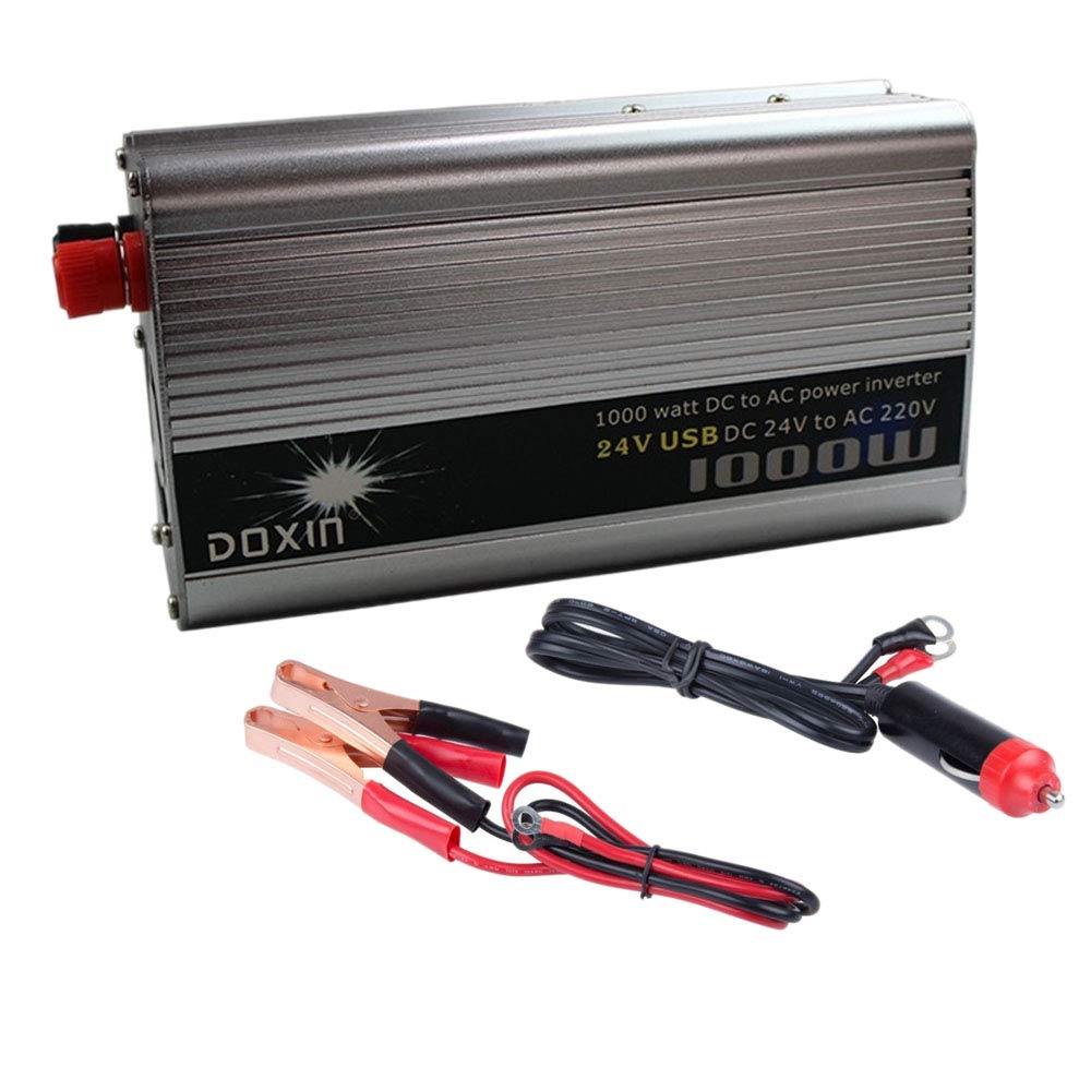 BOOMBOOST Portable 1000W Car Power Inverter Adapter USB DC 24V AC 220V Charger Converter (1000W)
