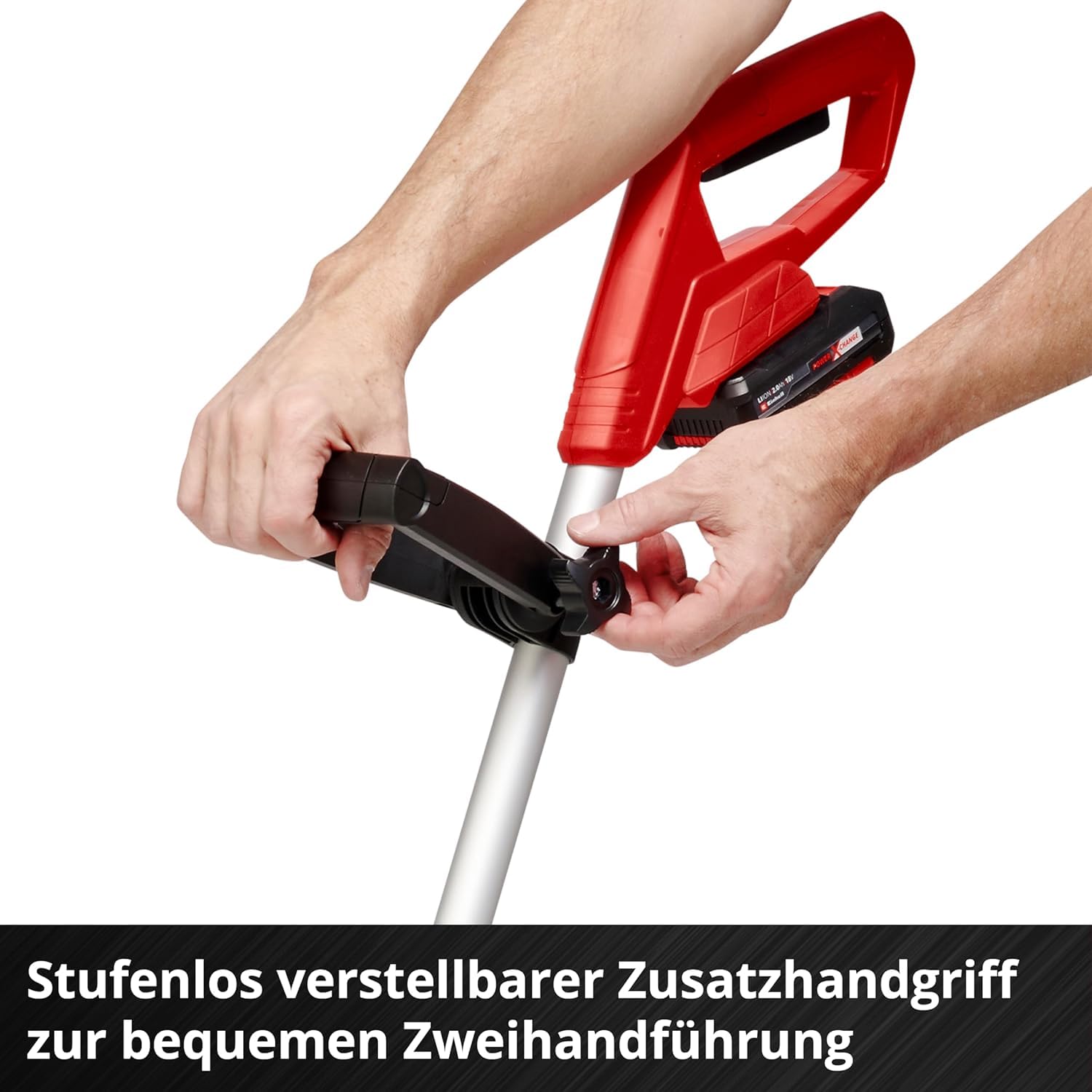 Einhell Rasentrimmer GC-CT 18/24 Li – Solo Power X-Change (18 cm, Li-Ion, 24 cm Schnittbreite, Einstellbarer Teleskop-Führungsholm, inkl. 20 Kundststoffmesser, Flowerguard, ohne Akku) 6
