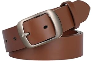 SUOSDEY Women Belts For Jeans Dresses Pants Ladies Leather Waist Belt with Elegant Buckle, Width 1.3"