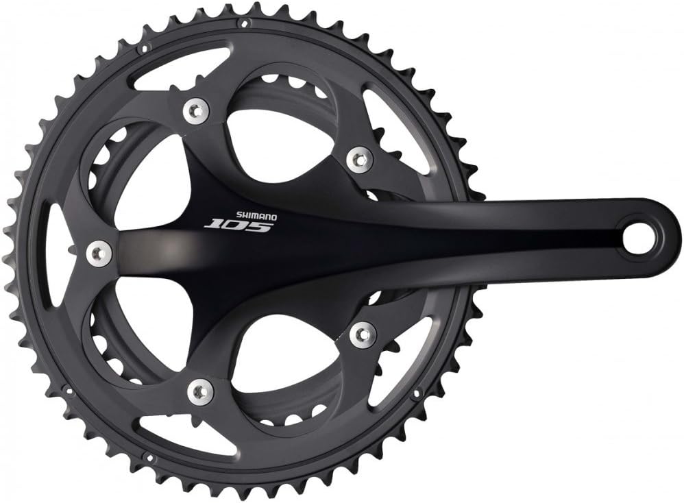Shimano 105 FC-5750 105 Compact chainset - HollowTech II 170 mm 50 / 34T black black
