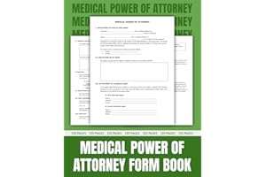 Durable Power of Attorney Forms Book: Step-by-Step Guidance, Legally Binding Documents for Financial and Healthcare Decisions