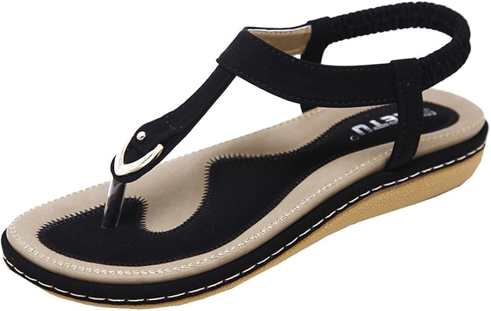 black t strap flat shoes