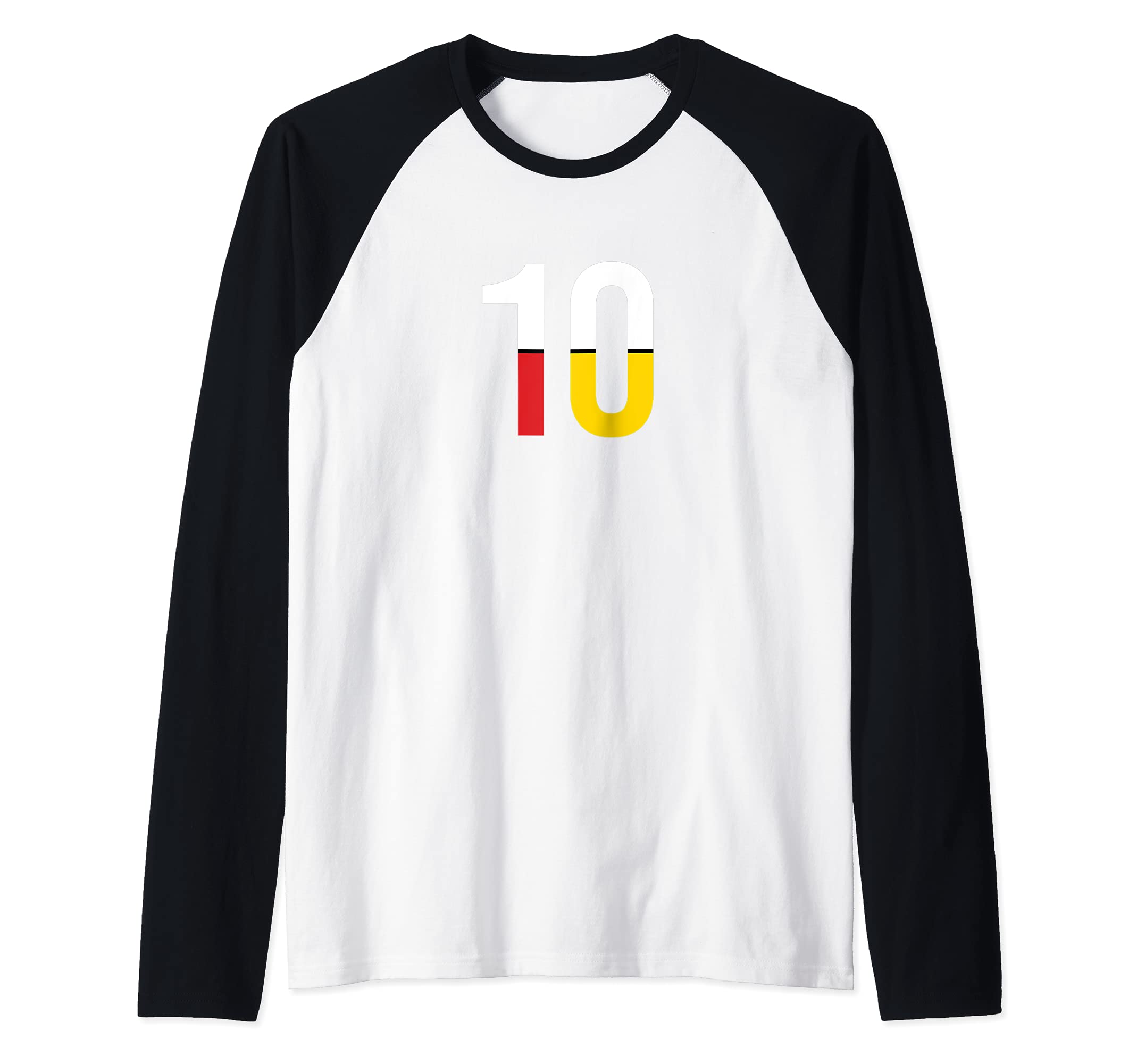 Spain Flag Raglan Baseball Tee