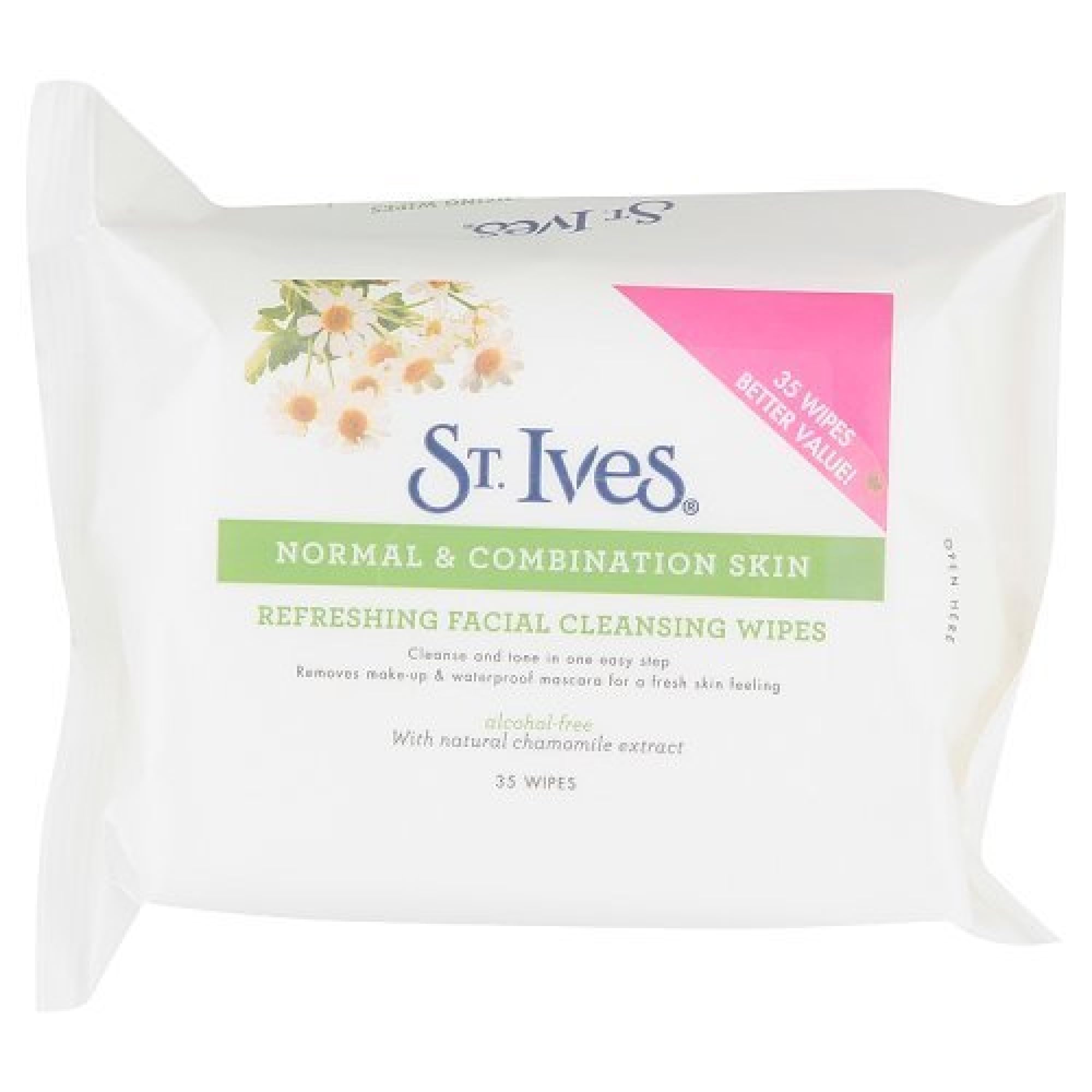 St Ives Refreshing Facial Cleansing Wipes - 35 Wipes