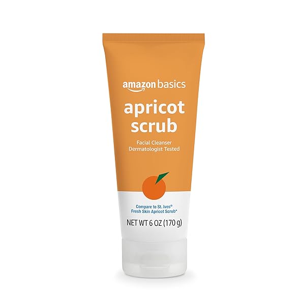 AMAZON BASICS APRICOT SCRUB FACIAL CLEANSER, 6 OUNCE (PREVIOUSLY SOLIMO)