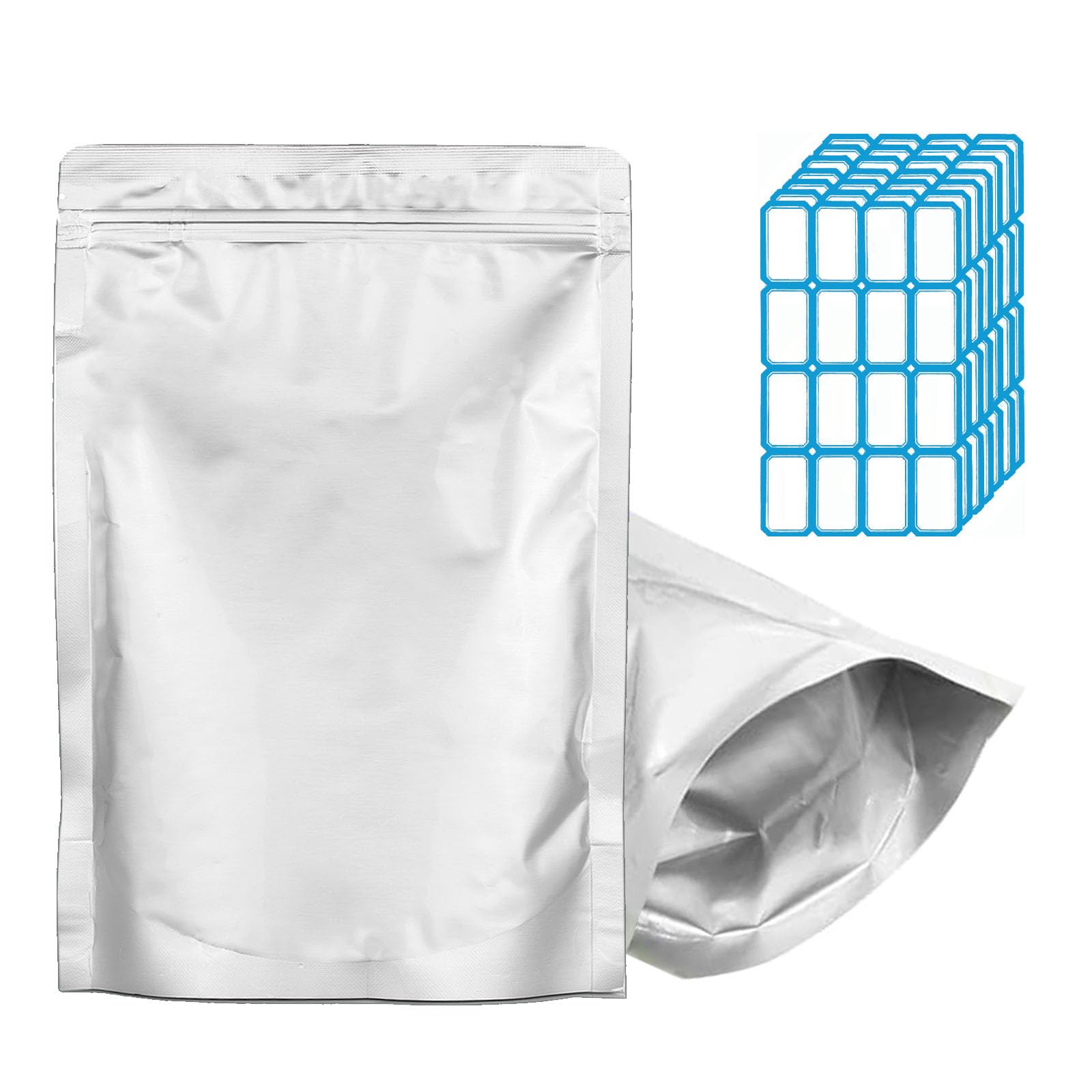 Photo 1 of 100pcs Half Pint Mylar Bags - Extra Thick 10 Mil - 4"x6" Stand-Up Zipper Pouches, Resealable and Heat Sealable Vacuum Sealing Small Mylar Bags for Long Term Food Storage