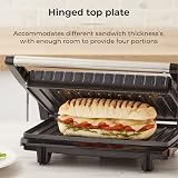 Tower Health Grill Panini Grill 750W Cerastone Coating Black Stainless T27038 view 5