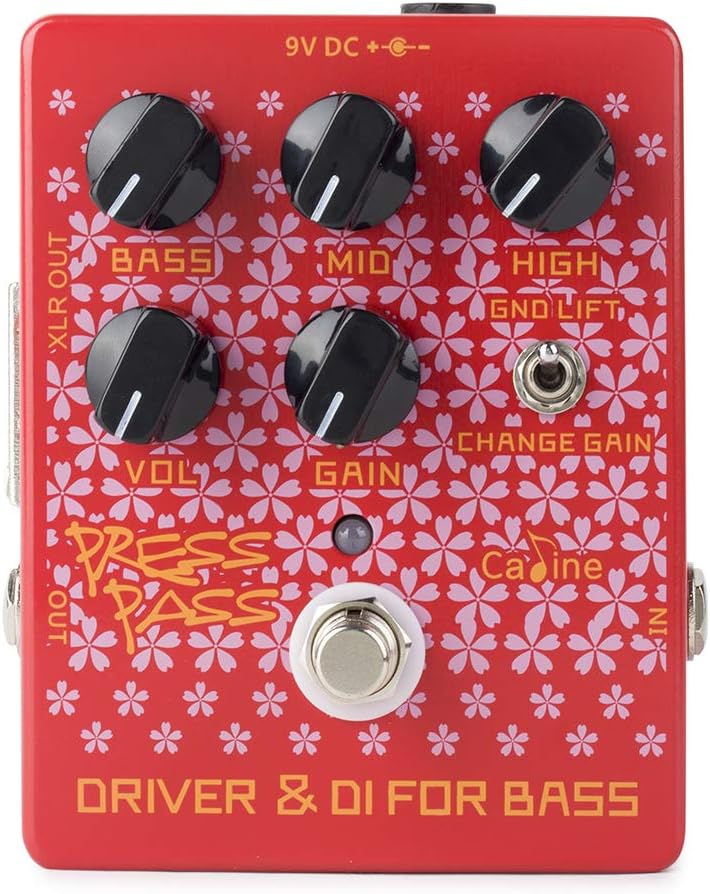 Caline CP-59 Driver Electronic Guitar Bass Effects Pedals Bass Amp DI Classic Tube Red Pedal - Image 3