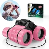 OSDUE Kids Telescope 4x30 Binoculars Pink Outdoor Educational Gift 3-12 view 8