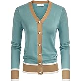 GRACE KARIN Cardigan Sweaters for Women Lightweight Long Sleeve Cropped Cardigan Spring Summer Fashion Clothing Outfits Shrug