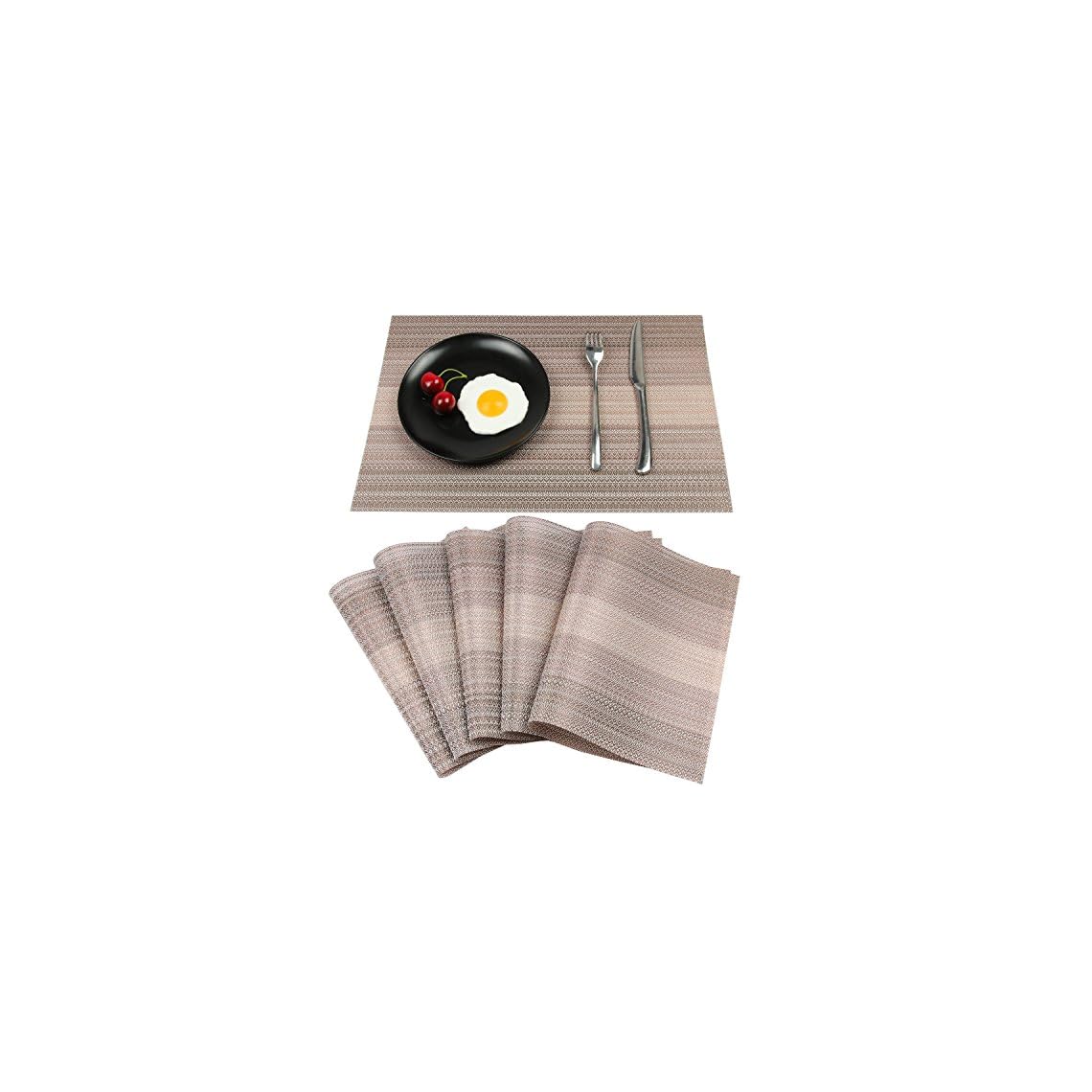 Vinyl Placemats for Dining Table Heat Insulation Place Mats