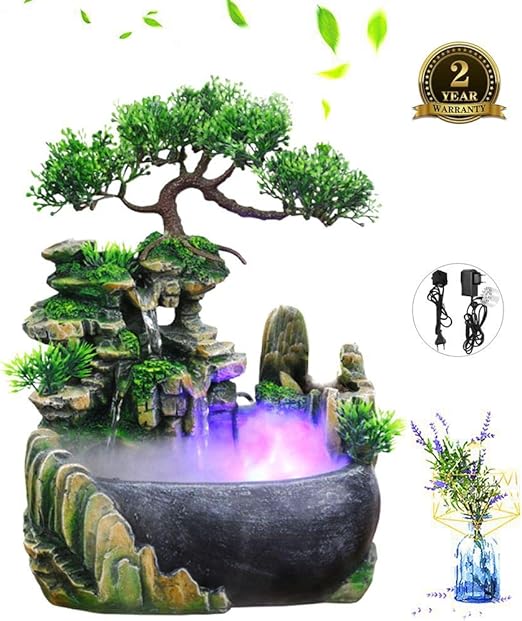 Amazon Com Fishlor Home Desk Decoration Desktop Fountain Indoor