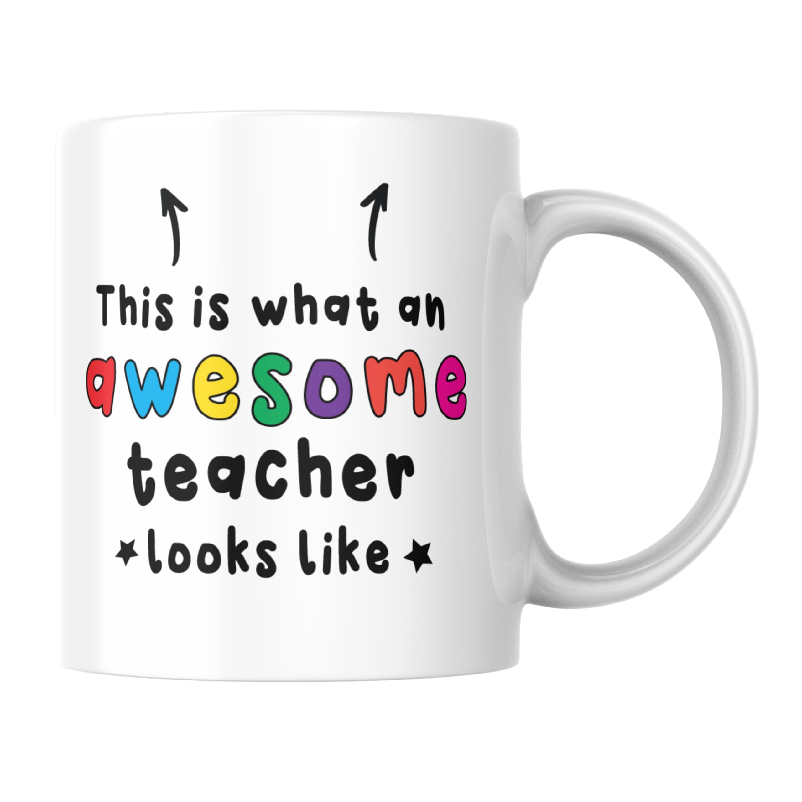 Wanky Candles Funny Teacher Mug for Classroom Legend - Sarcastic Coffee Cup for End of Term, Thank You or Daily Survival - 11oz Both Sides Print (Awesome Teacher)