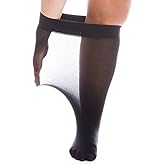 All Woman Plus Size SuperWide Knee Highs 40 Denier 29" Stretch Stockings - Single Pair