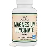 Magnesium Glycinate 400mg | 180 Capsules | Sleep, Muscle, & Heart Support | Vegan, Third Party Tested, Gluten Free, Non-GMO, 