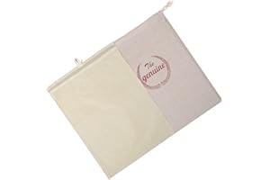 Duals Layer Bees Wax Infused Bread Storage Bag Washable Food Safe Cotton Linen Food Wrap with Drawstring ‌beeswax Bread Bags