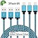 Xcords Lightning Cable,3Pack 6FT Nylon Braided USB Cord Charging Cable Compatible with iPhone 7/7 Plus,6/6S/6 Plus/6S Plus,5/5S/5C/SE, iPad, iPod Nano 7,iPod Touch