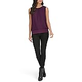 Calvin Klein Women's Sportswear top,Aubergine,XL
