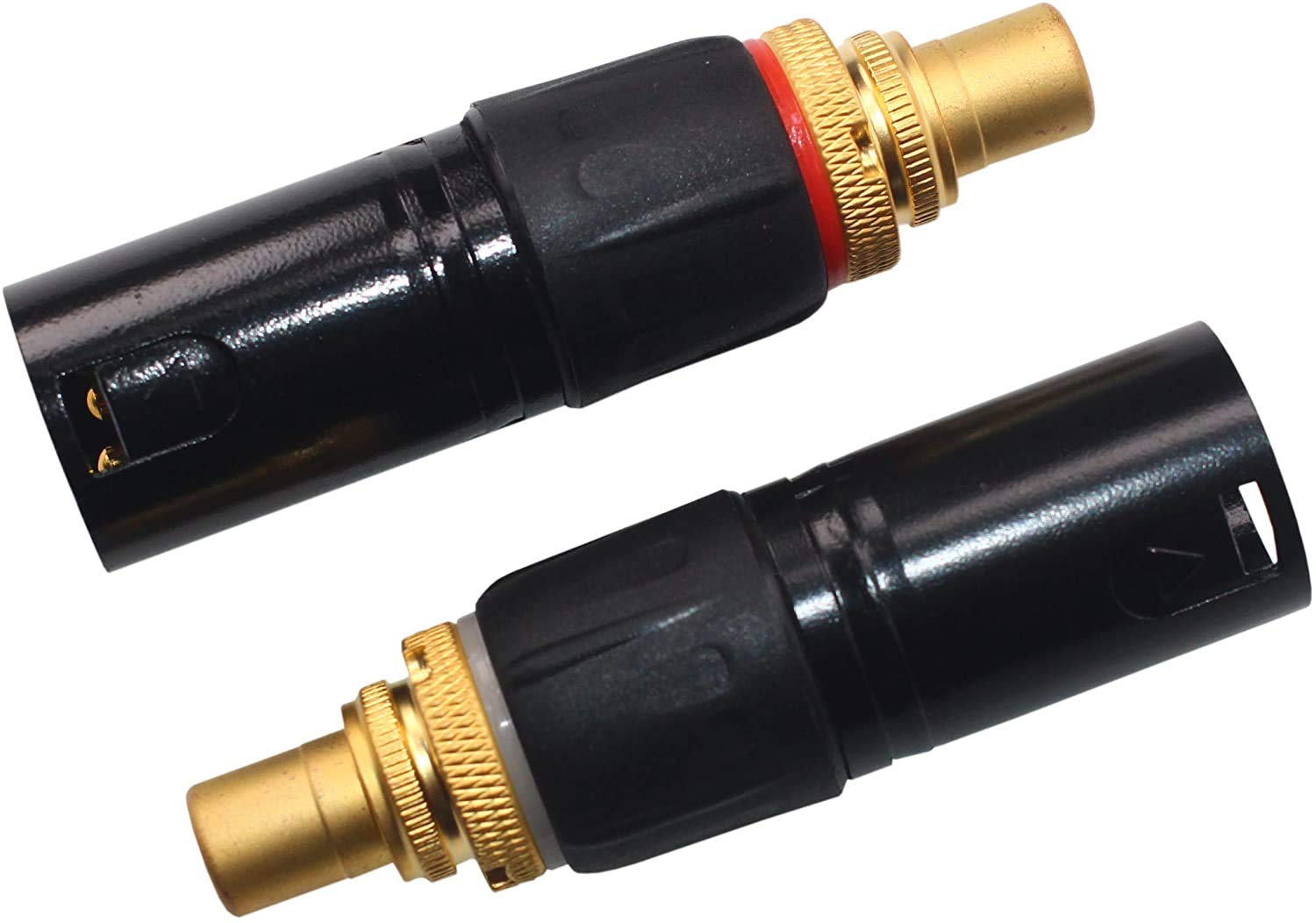 KK CV-C 3pin XLR Male to RCA Female Adapter, XLR to RCA Converter Gender Changer Audio Coupler Connector. CV-C (2 PACK)