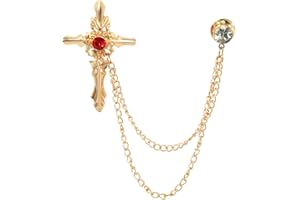 ABJFJE Elegant Crystal Bee With Hanging Chain Brooch Vintage Cute Rhinestone Insect Corsage Tassel Chain Suit Jacket Brooch Pin for Men Husband Gifts