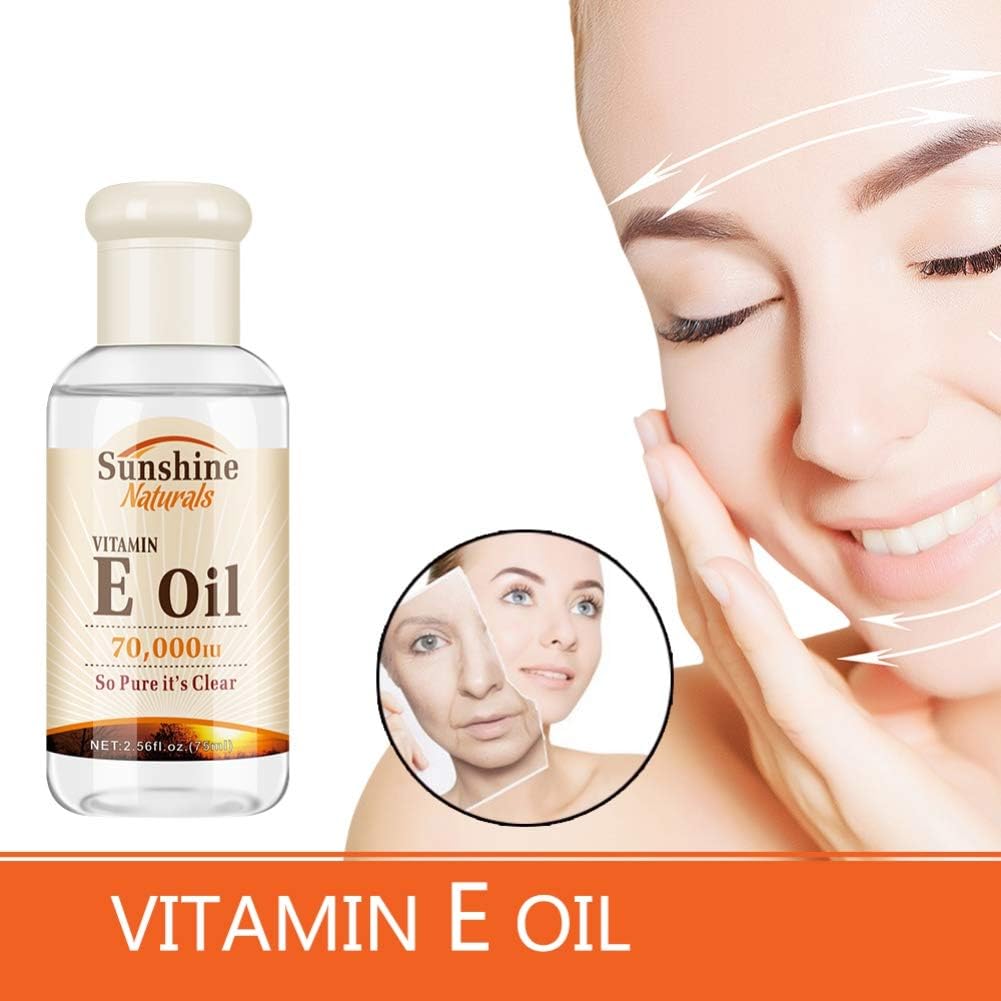 Wishwin VITAMIN E OIL Moisturizing Firming Skin Lightening Fine Lines Face Care Oil