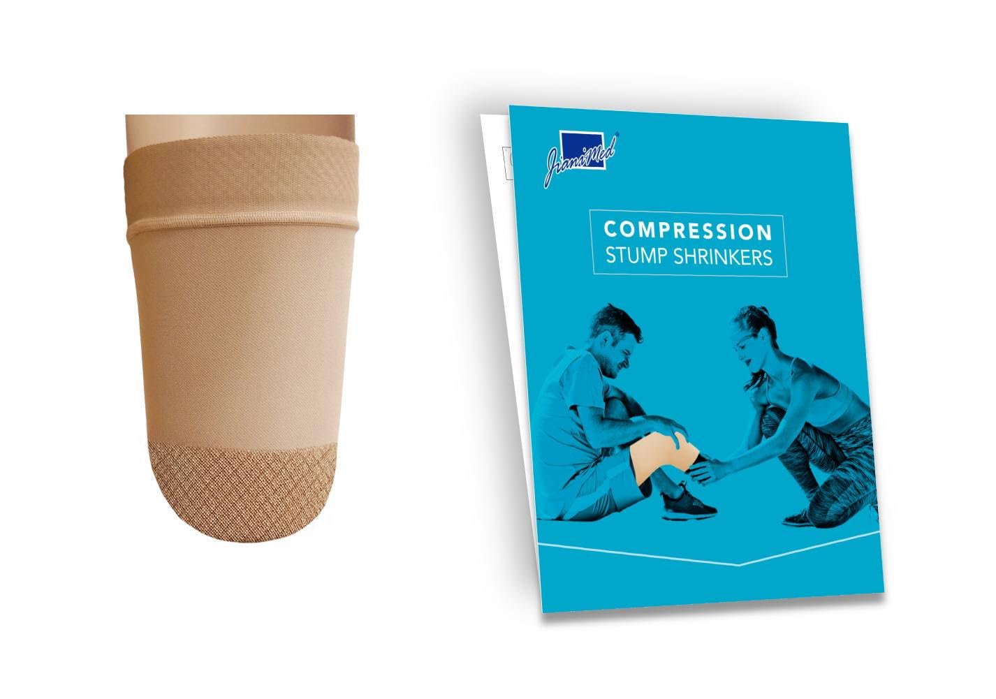 Photo 1 of JianiMed Prosthetic Stump Shrinkers– Above Knee, 25cm, Compression, Amputee Socks, 20-30, Daily use, Taiwan Excellence 2XL
