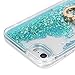 Badalink Phone Case for iPhone 7/8 / SE 2020 / SE 2022 (4.7inch) Cover, Flowing Liquid Floating Bling Glitter Kickstand Cover Shell PC Back 360 Rotating Ring Holder Shockproof Protection - Green