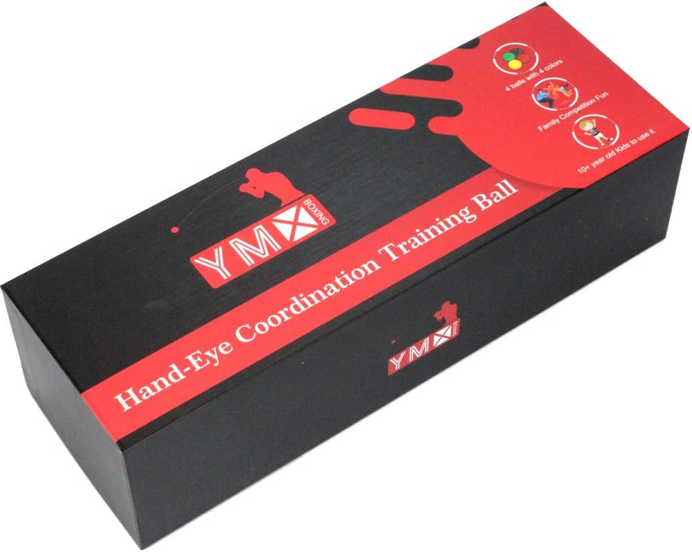 YMX BOXING Ultimate Reflex Ball Set - 4 React Reflex Ball Plus 2 Adjustable Headband, Great for Reflex, Timing, Accuracy, Focus and Hand Eye Coordination Training of Boxing, MMA and Krav Mega : Sports & Outdoors
