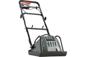 Uargd Electric Plate Compactor, 130W Output, 5 kN Force, 3.9 in Depth, 16 m/min Speed, 3304 sq.ft/h Efficiency, Gas-Powered S